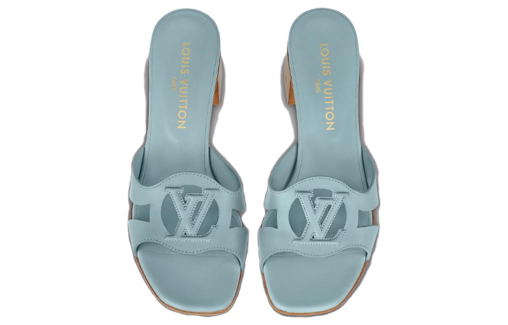 Shop (W) Sandalias Louis Vuitton Isola 45mm 'Teal' 1ABYSE
