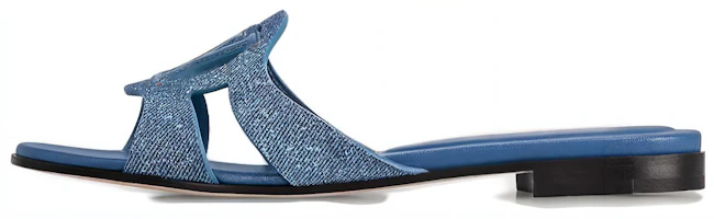 (Women) Louis Vuitton Isola 'Blue Leather Slide' 1ACAAX (Women) Louis Vuitton Isola 'Blue Leather Slide' 1ACAAX