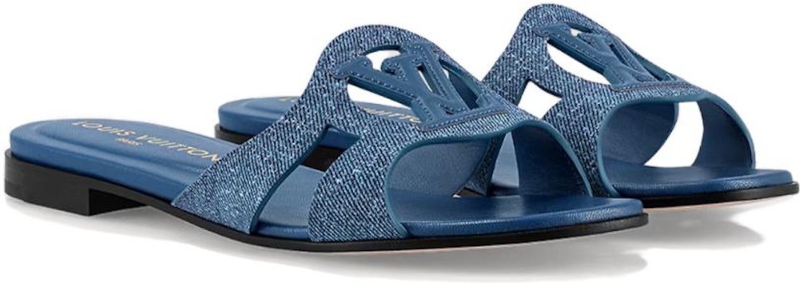 (Women) Louis Vuitton Isola 'Blue Leather Slide' 1ACAAX Lookbook (Women) Louis Vuitton Isola 'Blue Leather Slide' 1ACAAX