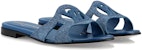 (W) Louis Vuitton Isola 'Selipar Kulit Biru' 1ACAAX