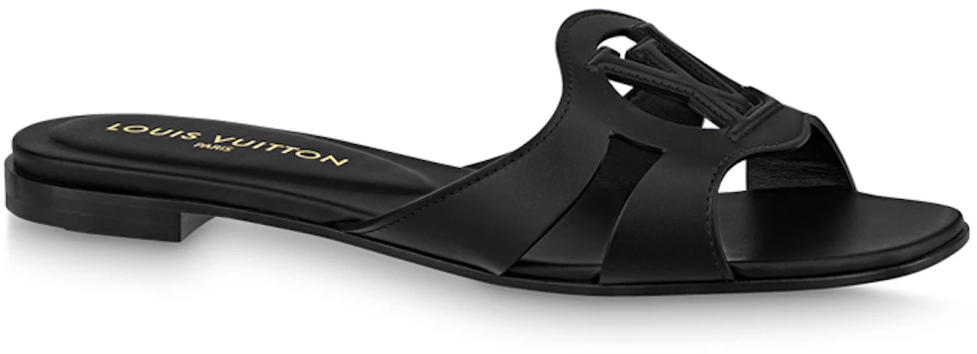 (W) Louis Vuitton Isola Flat Mule 'Cuero Negro' 1ABOZX Lookbook (W) Louis Vuitton Isola Flat Mule 'Cuero Negro' 1ABOZX