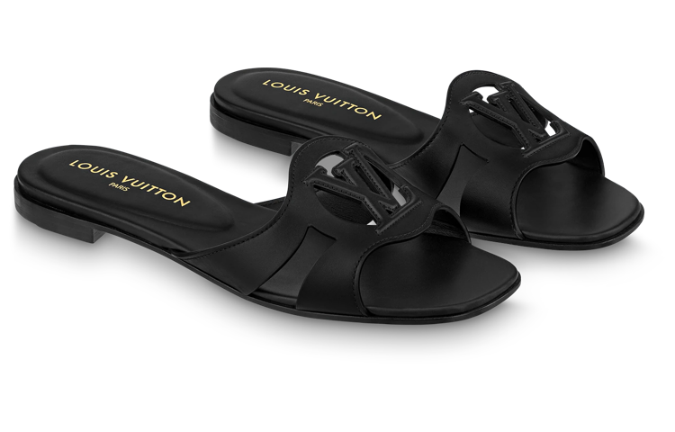 Shop (W) Louis Vuitton Isola Flat Mule 'Cuero Negro' 1ABOZX