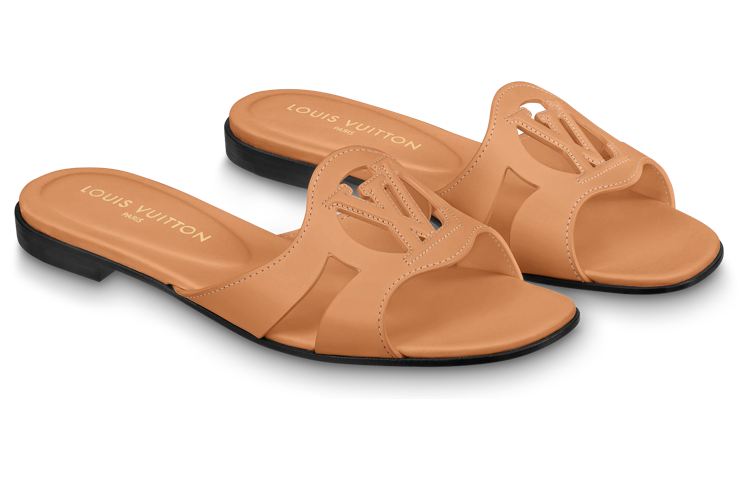 Order LOUIS VUITTON 路易威登 Isola 皮革 平跟套腳 時尚涼拖 女款 棕色