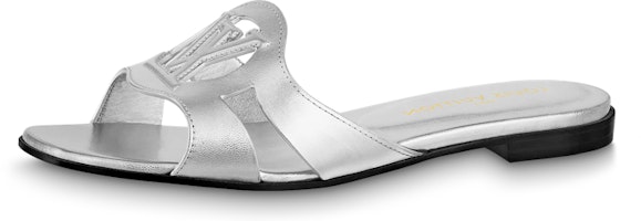 (Women) Louis Vuitton Isola Flat Mule 'Silver Leather' 1ABQK0 (Women) Louis Vuitton Isola Flat Mule 'Silver Leather' 1ABQK0