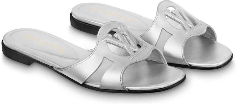 (Women) Louis Vuitton Isola Flat Mule 'Silver Leather' 1ABQK0 Lookbook (Women) Louis Vuitton Isola Flat Mule 'Silver Leather' 1ABQK0