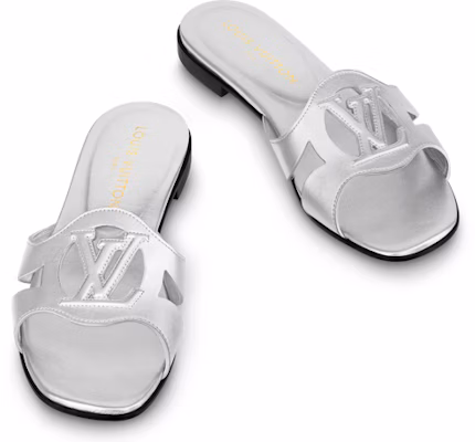 (Women) Louis Vuitton Isola Flat Mule 'Silver Leather' 1ABQK0 Shop (Women) Louis Vuitton Isola Flat Mule 'Silver Leather' 1ABQK0