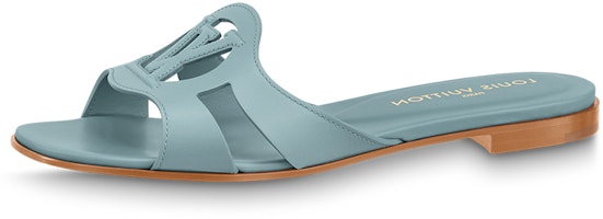(Women) Louis Vuitton Isola Flat Slide 'Blue Leather' 1ABXPD (Women) Louis Vuitton Isola Flat Slide 'Blue Leather' 1ABXPD