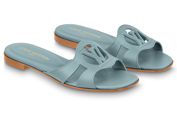 Lookbook (W) Louis Vuitton Isola Flat Slide 'Kulit Biru' 1ABXPD