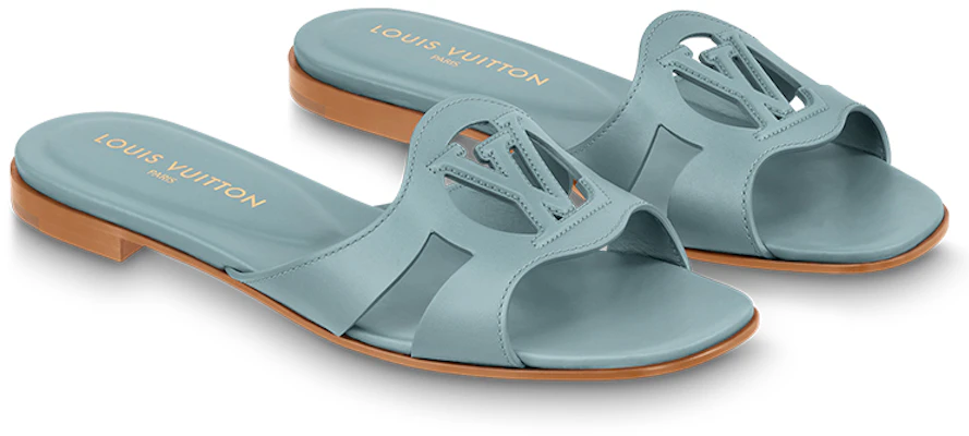 (W) Louis Vuitton Isola Flat Slide 'Kulit Biru' 1ABXPD Lookbook (W) Louis Vuitton Isola Flat Slide 'Kulit Biru' 1ABXPD