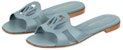 (W) Louis Vuitton Isola Flat Slide 'Kulit Biru' 1ABXPD