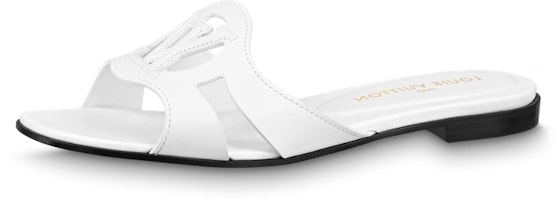 (Women) Louis Vuitton Isola Leather Flat Mule 'White' 1ABOZ3 (Women) Louis Vuitton Isola Leather Flat Mule 'White' 1ABOZ3