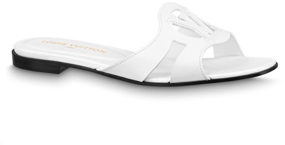 (W) Louis Vuitton Isola Mule Kulit Datar 'Putih' 1ABOZ3 Order (W) Louis Vuitton Isola Mule Kulit Datar 'Putih' 1ABOZ3