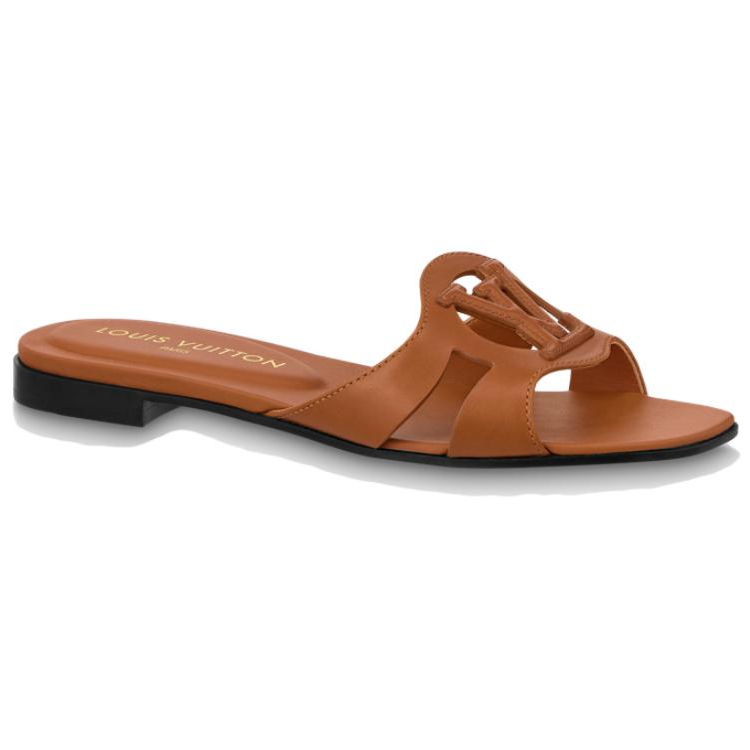 Order (W) ルイ・ヴィトン アイラ レザーフラットスライド (ブラウン) 1ABP1L