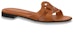 (W) Louis Vuitton Isola Leather Flat Slide 'Coklat' 1ABP1L