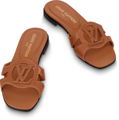(Women) Louis Vuitton Isola Leather Flat Slide 'Brown' 1ABP1L Shop (Women) Louis Vuitton Isola Leather Flat Slide 'Brown' 1ABP1L