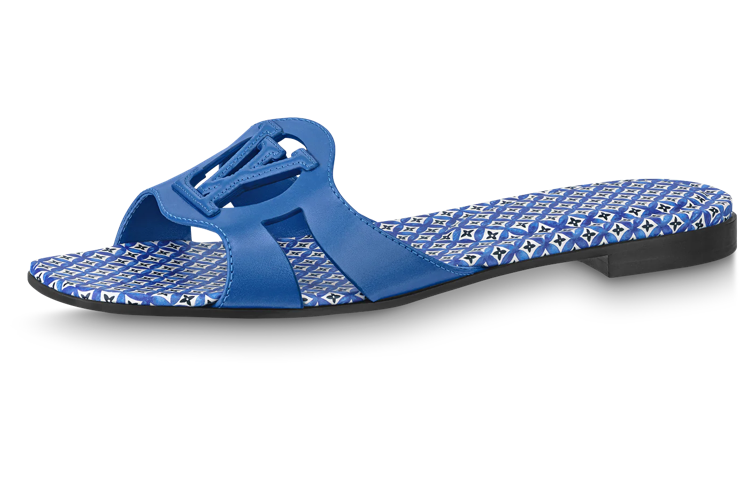 (Women) Louis Vuitton Isola Mule 'Blue Leather' 1ABU3Q