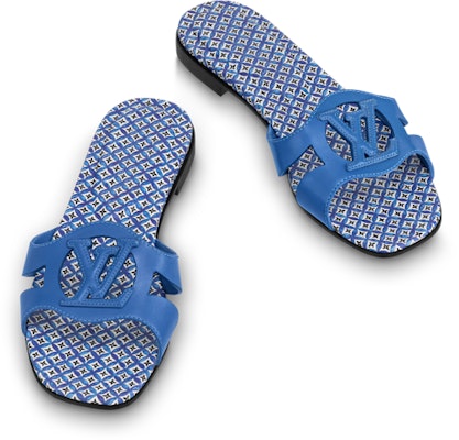(Women) Louis Vuitton Isola Mule 'Blue Leather' 1ABU3Q Shop (Women) Louis Vuitton Isola Mule 'Blue Leather' 1ABU3Q