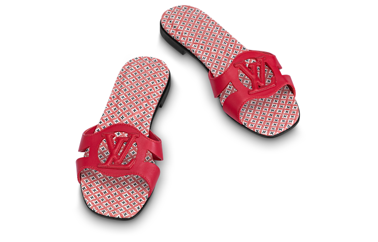 Shop (W) 路易威登 伊索拉凉鞋 '红色皮革' 1ABU4G