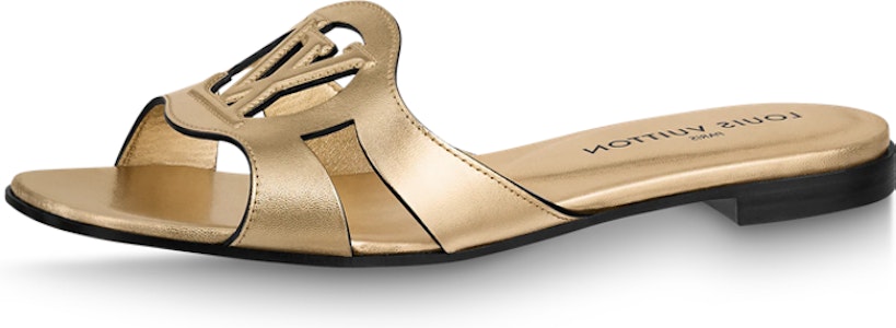 路易威登 Isola 皮革 套腳平跟 時尚涼拖 女款 金色 Buy 路易威登 Isola 皮革 套腳平跟 時尚涼拖 女款 金色