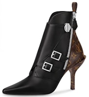(Women) Louis Vuitton Janet Ankle Boot 'Black Calfskin' 1A586V (Women) Louis Vuitton Janet Ankle Boot 'Black Calfskin' 1A586V