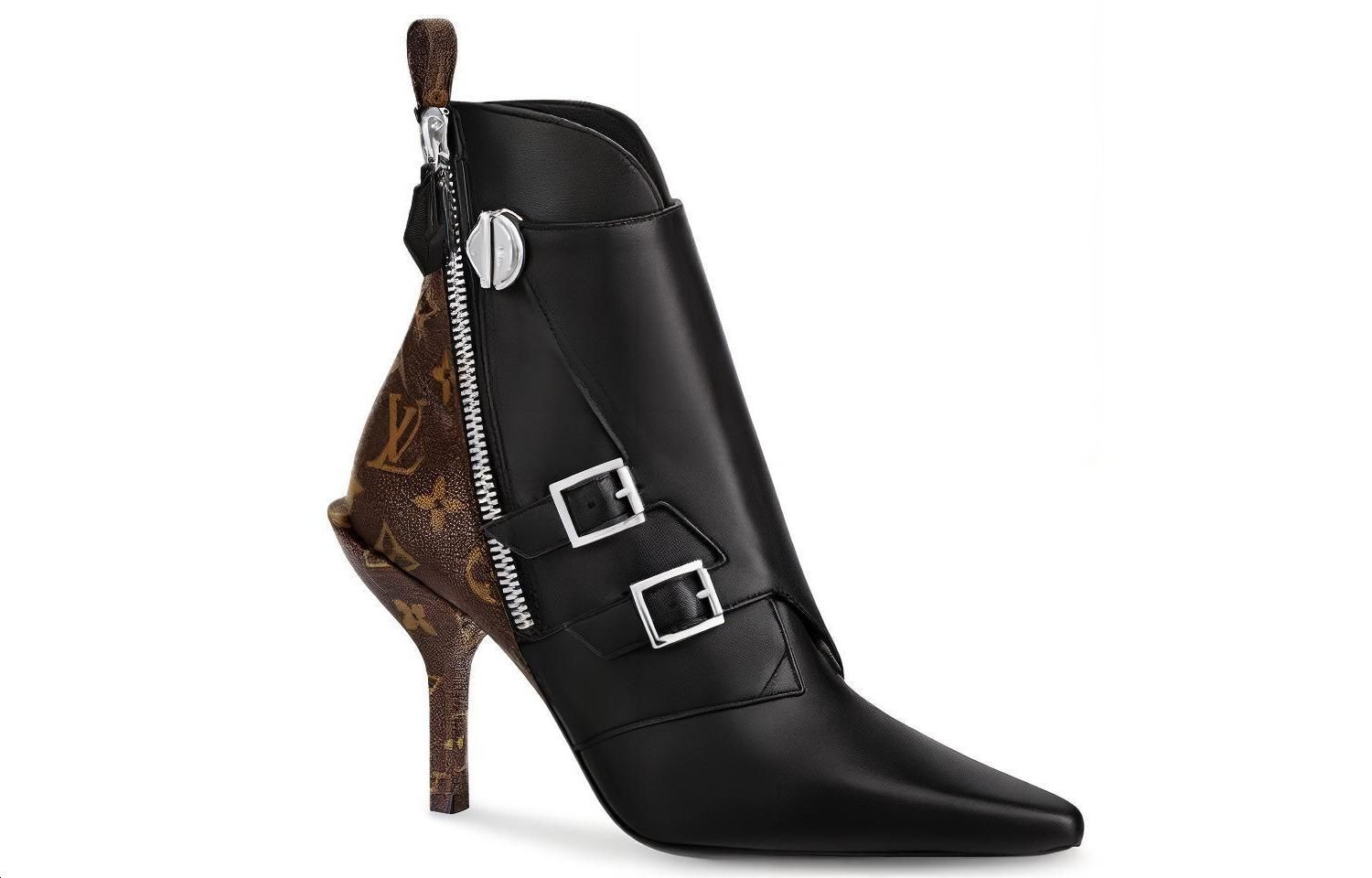 Order (W) Louis Vuitton Janet Botín Tobillero 'Piel de Ternera Negra' 1A586V