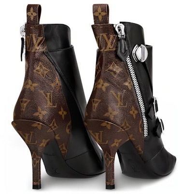 (Women) Louis Vuitton Janet Ankle Boot 'Black Calfskin' 1A586V Shop (Women) Louis Vuitton Janet Ankle Boot 'Black Calfskin' 1A586V