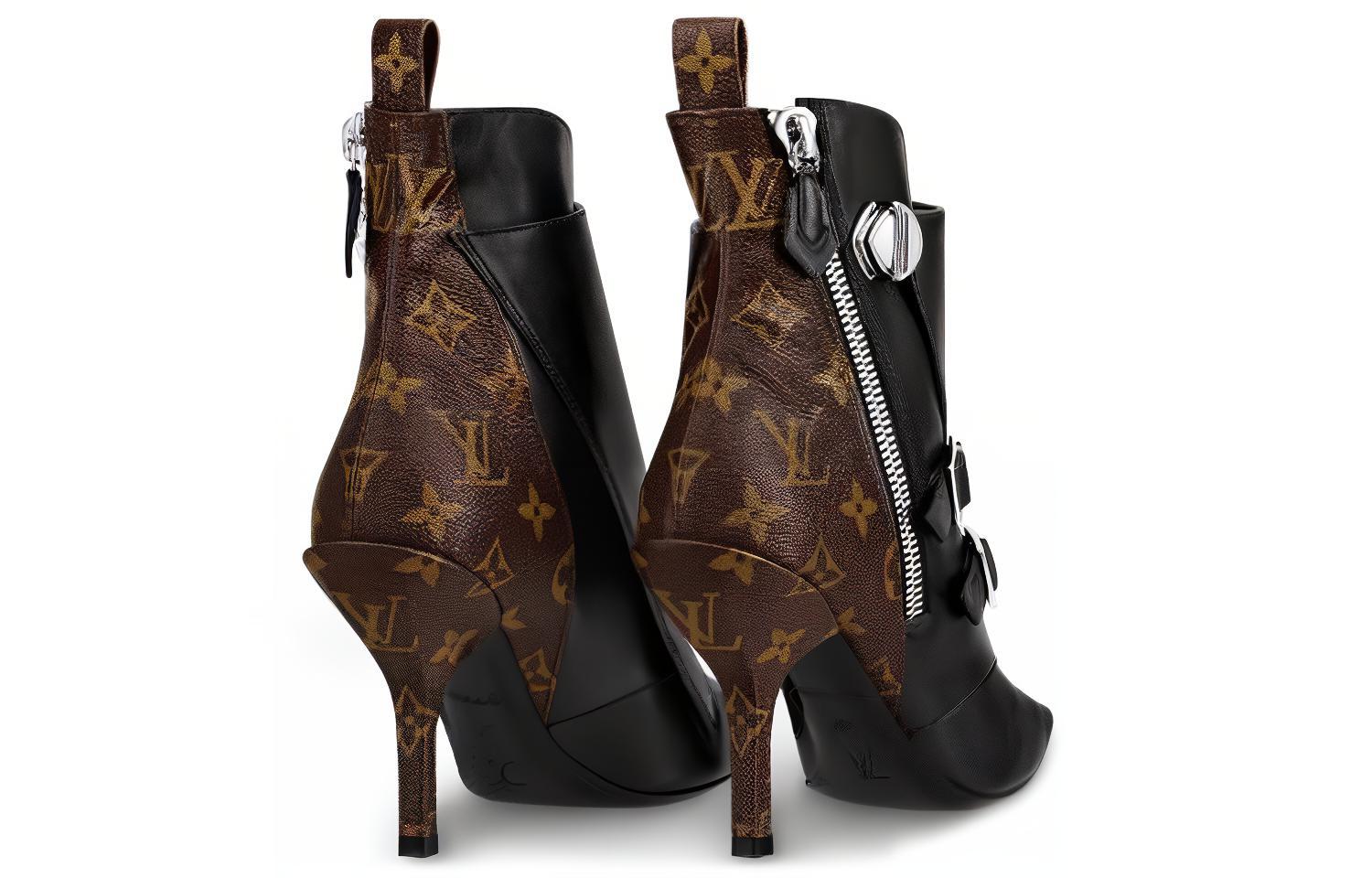 Shop (W) Louis Vuitton Janet Botín Tobillero 'Piel de Ternera Negra' 1A586V