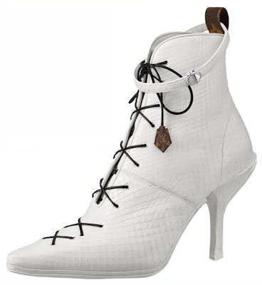 (Women) Louis Vuitton Janet Ankle Boot 'White Python' 1A57H4 Buy (Women) Louis Vuitton Janet Ankle Boot 'White Python' 1A57H4
