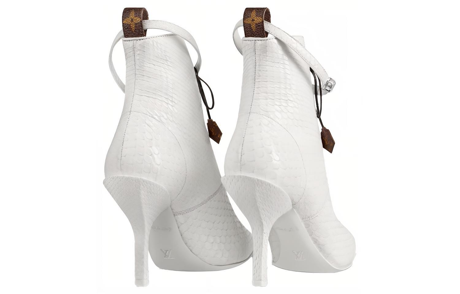 (W) LV Janet Ankle Boot 'White Python' 圖 3