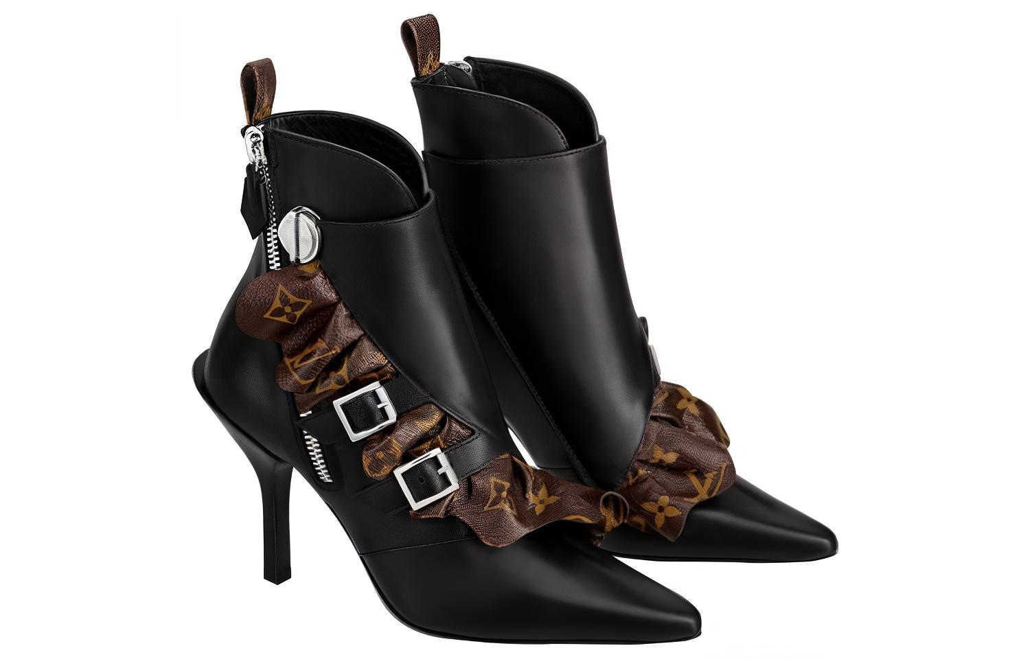 Order (W) Louis Vuitton Janet Boot 'Hitam Coklat' 1A586A