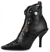 (Women) Louis Vuitton Janet Boot 'Black Leather Lace-up' 1A57HI (Women) Louis Vuitton Janet Boot 'Black Leather Lace-up' 1A57HI
