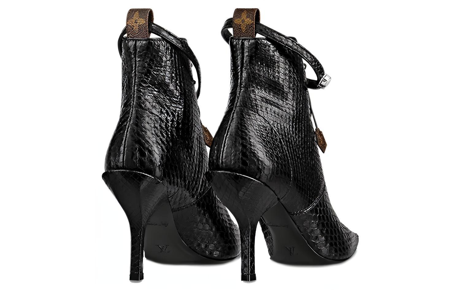 Lookbook (W) Bota Louis Vuitton Janet 'Negra de Cuero con Cordones' 1A57HI