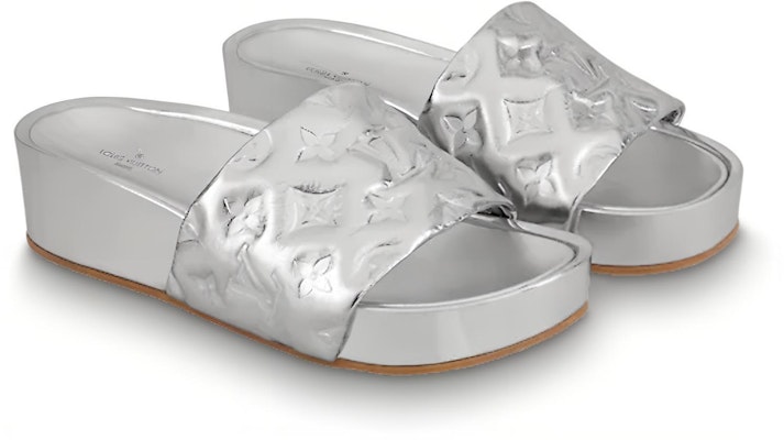 (Women) Louis Vuitton Jumbo Flatform 'Silver' 1A8T21 Lookbook (Women) Louis Vuitton Jumbo Flatform 'Silver' 1A8T21