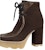 (Women) Louis Vuitton Lace-Up Ankle Boots 'Brown' 1AABAS