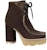 (Women) Louis Vuitton Lace-Up Ankle Boots 'Brown' 1AABAS