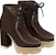 (Women) Louis Vuitton Lace-Up Ankle Boots 'Brown' 1AABAS