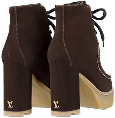 (Women) Louis Vuitton Lace-Up Ankle Boots 'Brown' 1AABAS Shop (Women) Louis Vuitton Lace-Up Ankle Boots 'Brown' 1AABAS