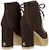 (Women) Louis Vuitton Lace-Up Ankle Boots 'Brown' 1AABAS