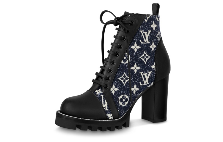 (Women) Louis Vuitton Lace-Up Bootie 'Blue Fashion' 1A9PYL