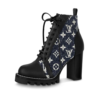 (W) LV Lace-Up Bootie 'Blue Fashion'