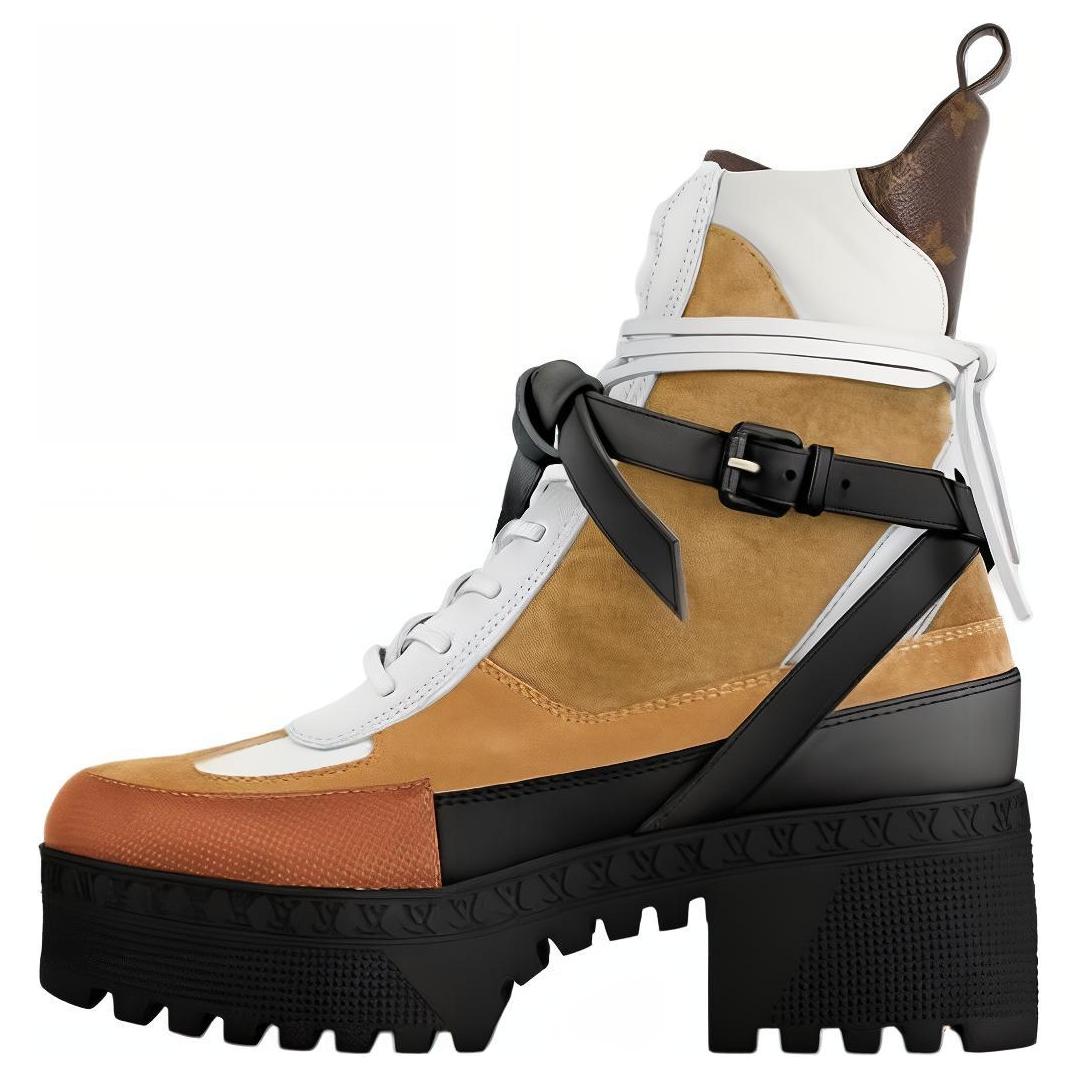 Buy (W) Louis Vuitton Laureate 'Kulit Cokelat dengan Gesper Emas' 1AD24G