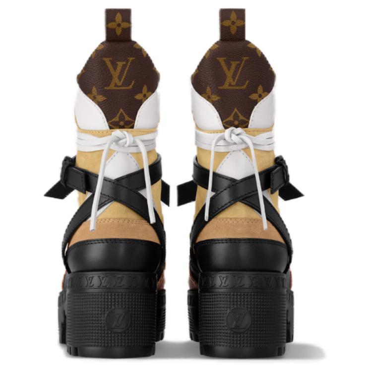 Shop (W) Louis Vuitton Laureate 'Kulit Cokelat dengan Gesper Emas' 1AD24G