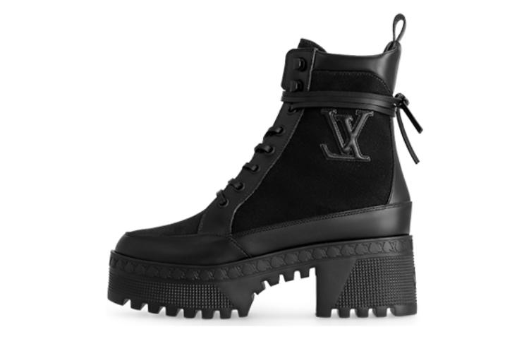 (Women) Louis Vuitton Laureate Boot 'Black Canvas' 1AC7RU