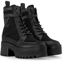 Lookbook (Women) Louis Vuitton Laureate Boot 'Black Canvas' 1AC7RU