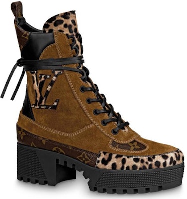 (Women) Louis Vuitton Laureate boots 'Brown yellow' 1A5NO9 Order (Women) Louis Vuitton Laureate boots 'Brown yellow' 1A5NO9