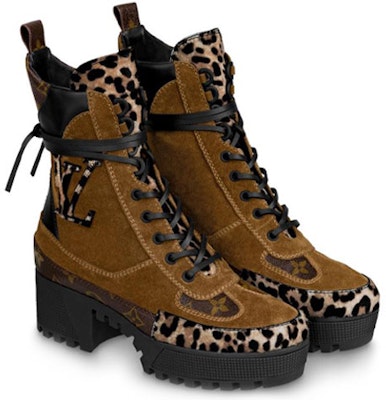 (Women) Louis Vuitton Laureate boots 'Brown yellow' 1A5NO9 Lookbook (Women) Louis Vuitton Laureate boots 'Brown yellow' 1A5NO9