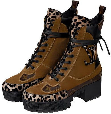 (Women) Louis Vuitton Laureate boots 'Brown yellow' 1A5NO9 Shop (Women) Louis Vuitton Laureate boots 'Brown yellow' 1A5NO9