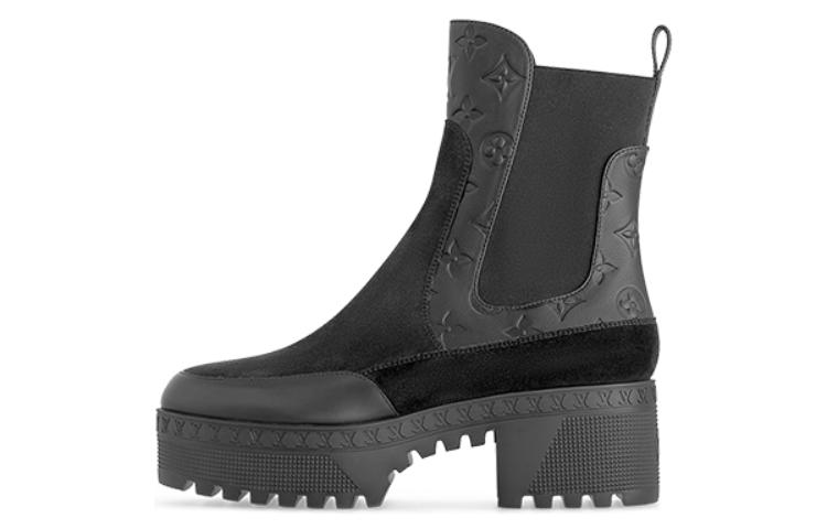 (Women) Louis Vuitton Laureate Chelsea Boot 'Black Calfskin' 1AC7W0