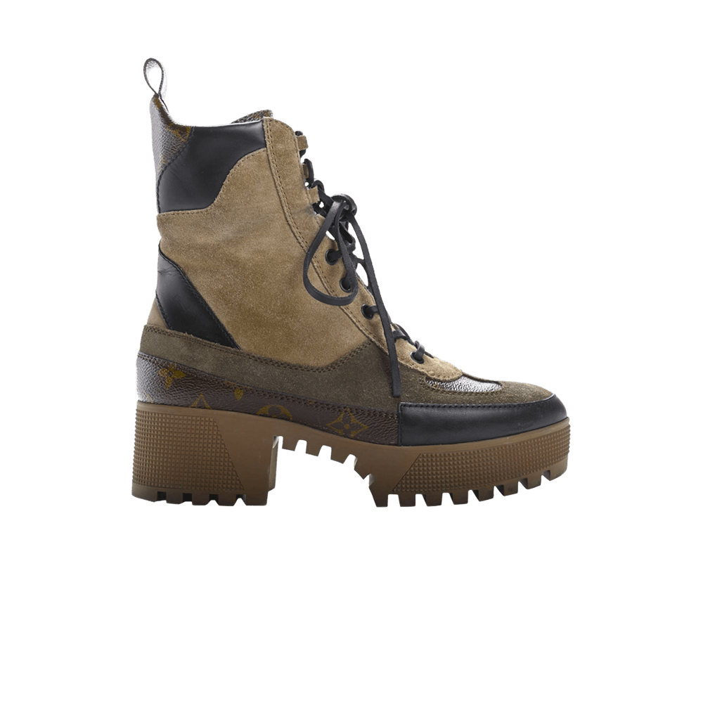 Buy (W) 路易威登金奖高跟沙漠靴 '米色印花' 1A4XYE