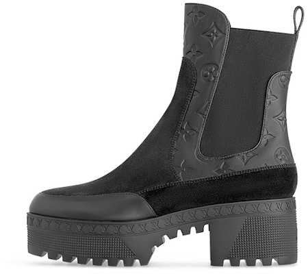 (Women) Louis Vuitton Laureate Platform Desert Boot 'Black Suede' 1AC7VY Buy (Women) Louis Vuitton Laureate Platform Desert Boot 'Black Suede' 1AC7VY